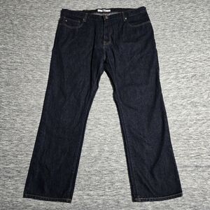 Tommy Hilfiger Jeans Mens 38x30 Classic Fit Straight Pants Blue Denim Mid Rise
